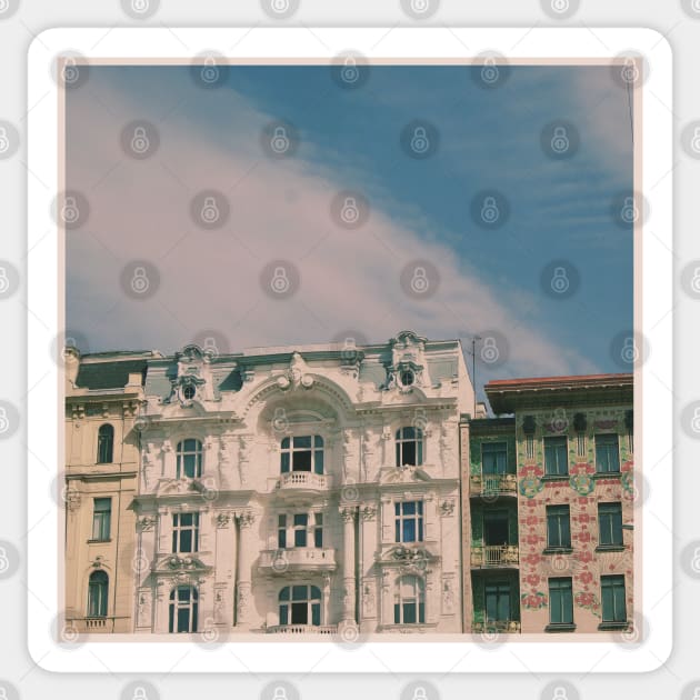 Beautiful Vintage Photography from Vienna Austria Europe Streets of Vienna Discover new places Travel the world Sticker by BoogieCreates